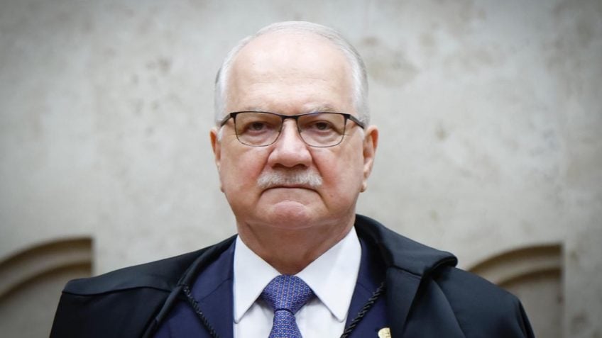 Ministro Edson Fachin durante sessão do Supremo Tribunal Federal