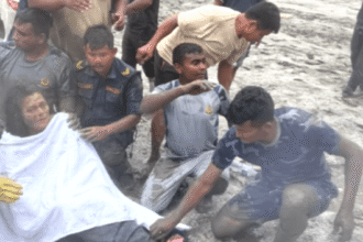 Resgate de Chandika Shrestha em Nuwakot, no Nepal
