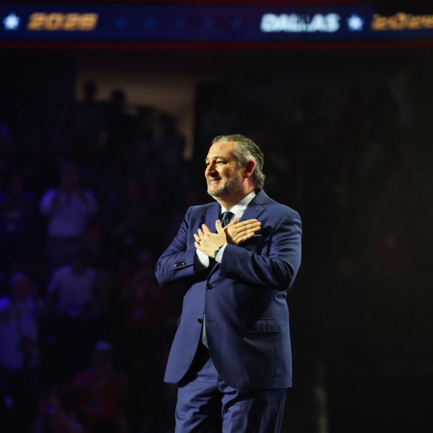 Ted Cruz durante evento do Partido Republicano nos Estados Unidos