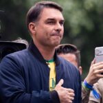 Senador Flávio Bolsonaro em evento político
