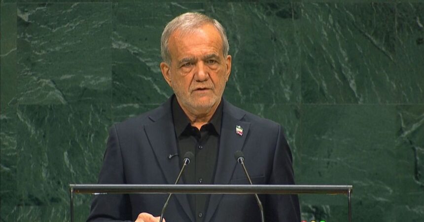 Presidente do Irã, Masoud Pezeshkian, discursa na Assembleia Geral da ONU 2026