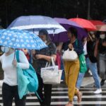 Ruas de São Paulo sob chuva intensa durante temporal