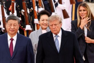 O presidente dos Estados Unidos, Donald Trump, e o presidente da China, Xi Jinping.