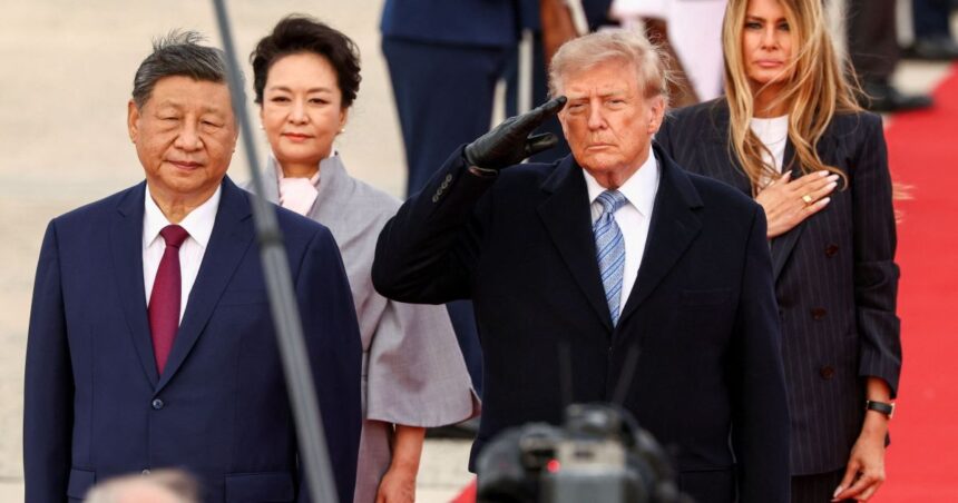 Presidente dos EUA, Donald Trump, e o presidente da China, Xi Jinping, em Maryland 23 de setembro de 2026 REUTERSKevin Lamarque