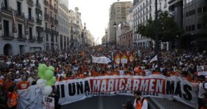 Protestos em Madri por novas políticas de habitação na Espanha