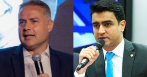 Candidatos ao governo de Alagoas, Renan Filho (MDB) e JHC (PL)