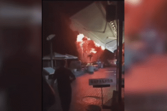 Explosão registrada no aterro de Sochi, na Rússia
