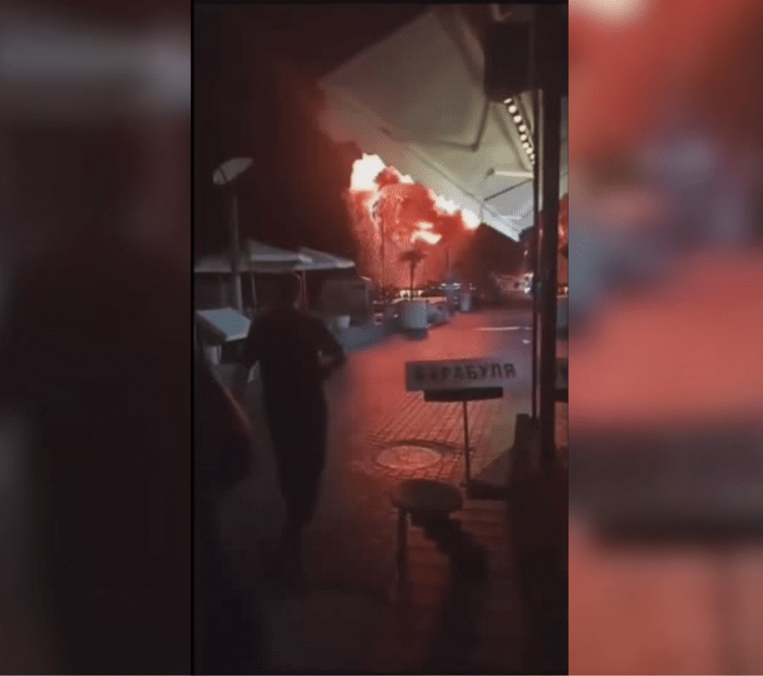 Explosão registrada no aterro de Sochi, na Rússia