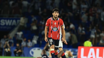 Jogador do Celta de Vigo durante partida da LaLiga