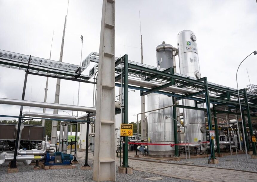 Planta de produção de biometano a partir de resíduos