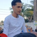Rapper Oruam em apresentação musical