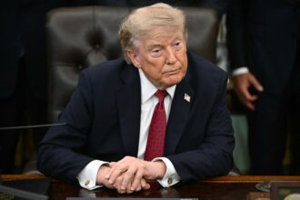 O presidente dos EUA, Donald Trump, no Salão Oval da Casa Branca