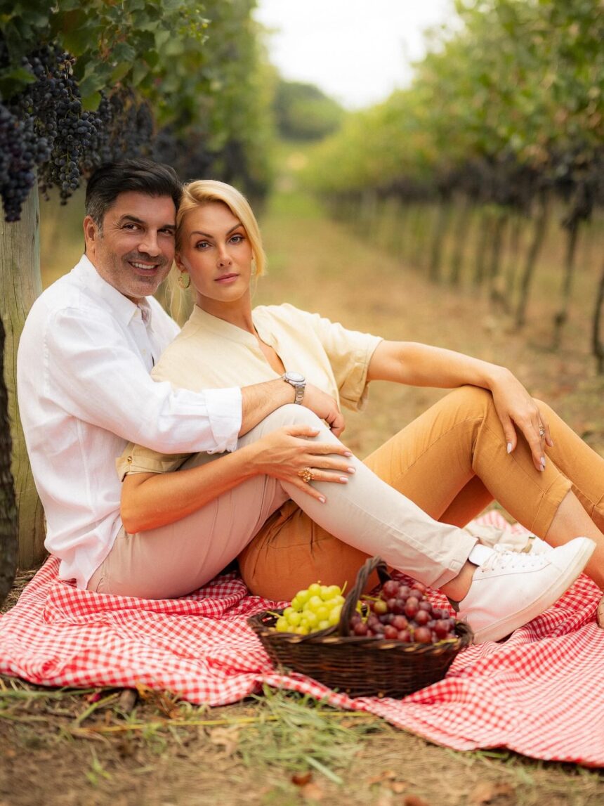 Ana Hickmann e Edu Guedes em pauta sobre casamento na Fazenda Casa Gialla
