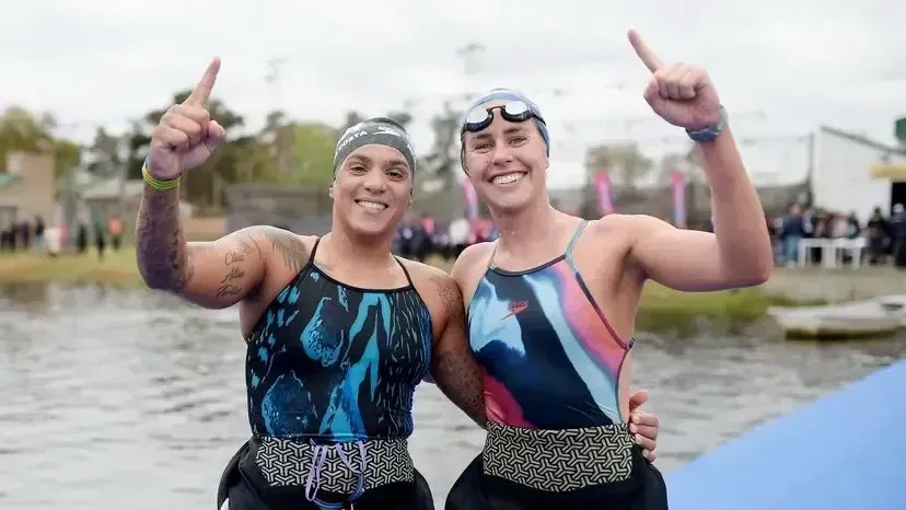 Ana Marcela Cunha e Viviane Jungblut fizeram dobradinha no pódio dos Jogos Sul-Americanos