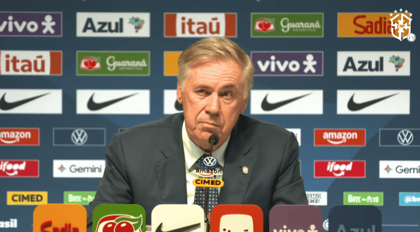 Ancelotti convocou Seleção Brasileira para amistosos