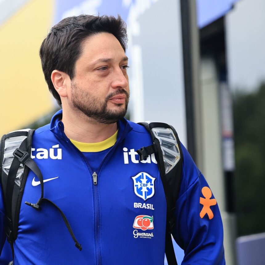 Estádio de futebol preparado para receber partida oficial