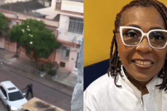 Carro da médica baleado durante abordagem em Cascadura