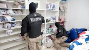 Gaeco durante ação na sede da Bamor