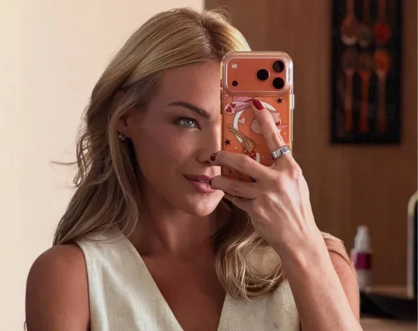 Bárbara Heck em registro compartilhado nas redes sociais.