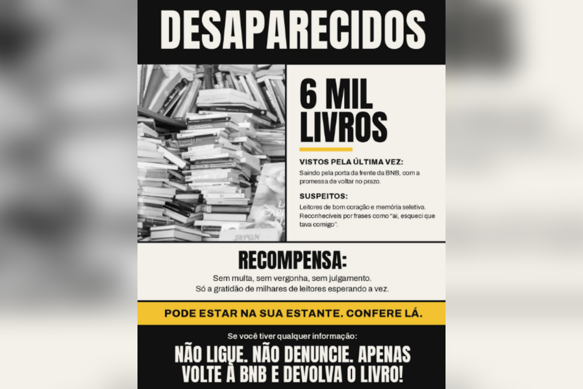 Campanha de devolução de livros da Biblioteca Nacional de Brasília