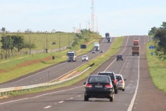 Trecho da rodovia BR-163