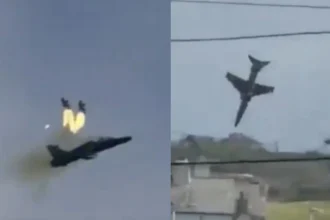 Caça militar britânico cai e explode em área residencial no País de Gales