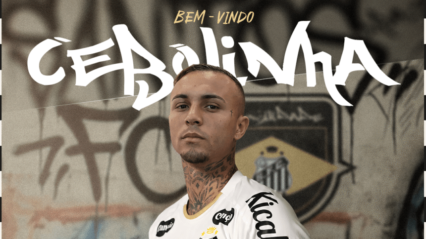 Everton Cebolinha apresentado como reforço do Santos