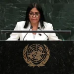 Delcy agradece relação de Trump com a Venezuela durante discurso na ONU