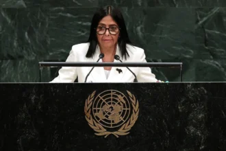 Delcy agradece relação de Trump com a Venezuela durante discurso na ONU