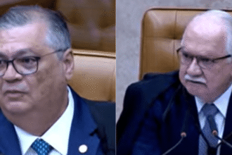 Ministros Flávio Dino e Edson Fachin