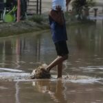 Ruas alagadas em São Paulo