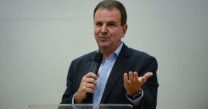 O ex-prefeito do Rio de Janeiro e candidado ao governo do estado Eduardo Paes (PSD)