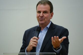 O ex-prefeito do Rio de Janeiro e candidado ao governo do estado Eduardo Paes (PSD)