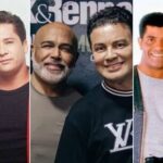 Microfone e instrumentos musicais representando o cenário da música sertaneja.