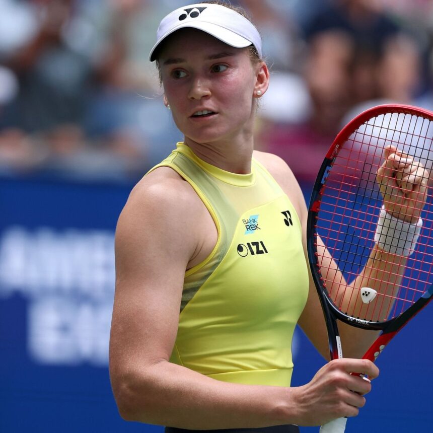 Elena Rybakina após vencer Qinwen Zheng e se tornar a número 1 do ranking da WTA