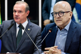 Wellington Fagundes e Otaviano Pivetta em fotografias institucionais