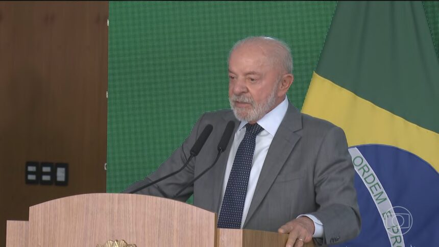 Presidente Luiz Inácio Lula da Silva durante agenda oficial em Brasília