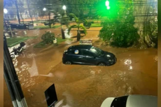 Temporal alaga ruas e deixa cidades cobertas de granizo em MG