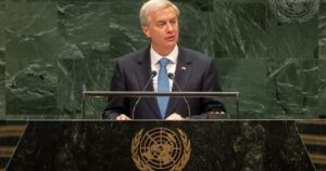 José Antonio Kast, presidente do Chile, discursa durante a Assembleia Geral da ONU 2026
