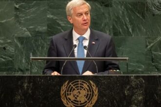 José Antonio Kast, presidente do Chile, discursa durante a Assembleia Geral da ONU 2026