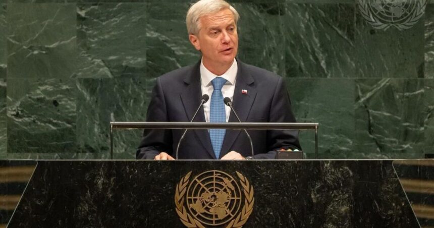 José Antonio Kast, presidente do Chile, discursa durante a Assembleia Geral da ONU 2026
