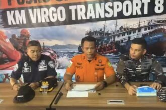 Coletiva da equipe de resgate sobre o ferry Virgo Transport 8
