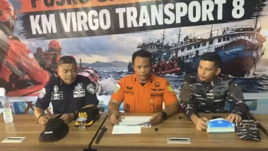 Coletiva da equipe de resgate sobre o ferry Virgo Transport 8