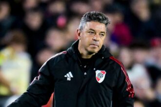 Marcelo Gallardo, em jogo do Clausura