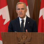 Primeiro-ministro do Canadá, Mark Carney, em evento oficial.