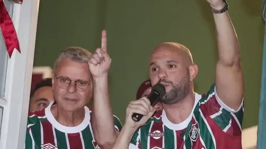 Mattheus Montenegro (dir.) é o novo presidente do Fluminense