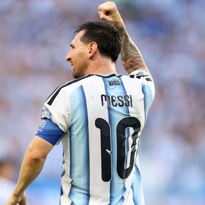 Messi, atacante da Argentina