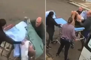 Paciente que caiu de maca durante transporte para ambulância morre em MG