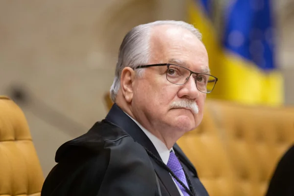Ministro Edson Fachin durante sessão do Supremo Tribunal Federal
