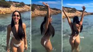 Isabelle Nogueira curte Sardenha e celebra sonho de infância